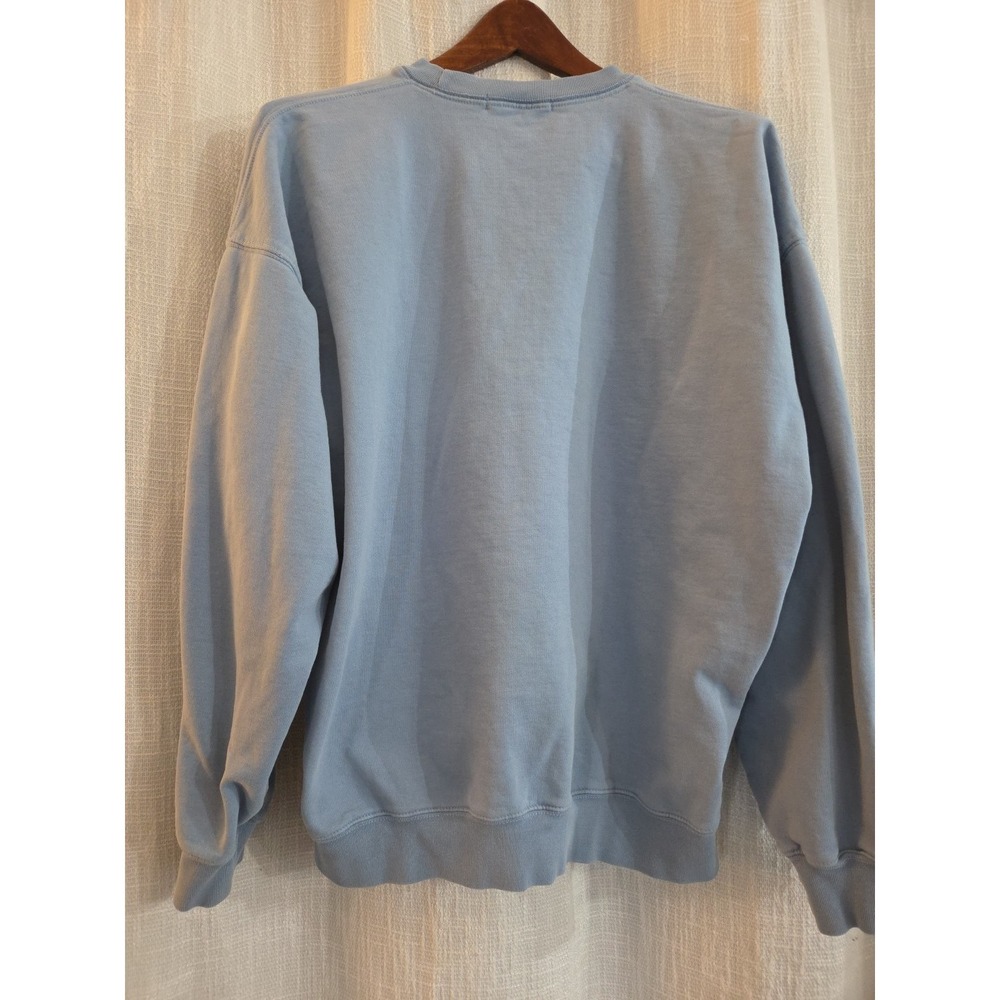 Brandy Melville Oversized Light Blue Sweatshirt Crew Neck Large - Picture 4 of 7